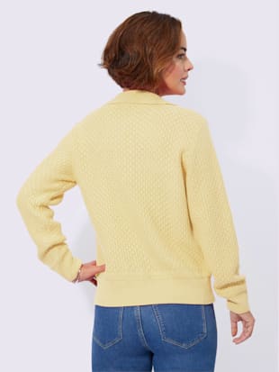 Pull polo jolie structure tricot