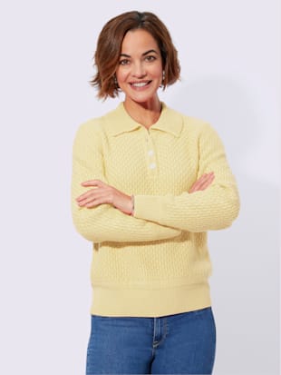 Pull polo jolie structure tricot