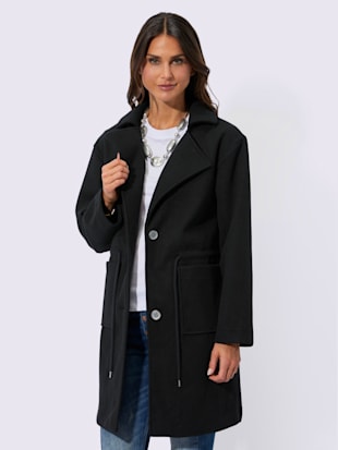 Manteau court coulisse pour régler la largeur