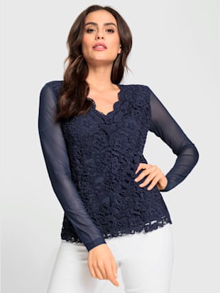 T-shirt en dentelle élasthanne