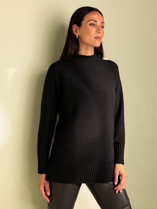 Pull en tricot col corolle