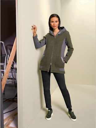 Blazer empiècements latéraux affinants