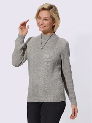 Pull tricot chiné