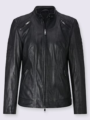 Veste en cuir pur cuir d'agneau nappa