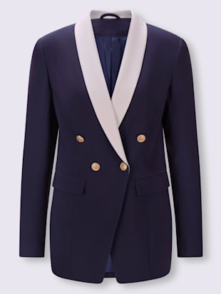 Blazer boutons fantaisie dorés