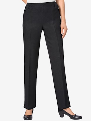 Pantalon femme chaud poches latérales ceinture élastique - noir - 44 - WITT
