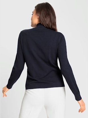 Pull col montant 52% viscose