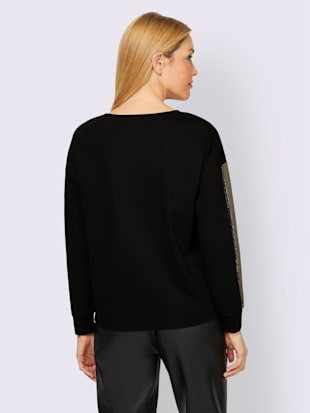 Sweat-shirt motif color block tendance