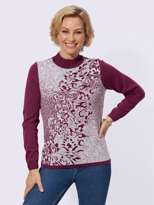 Pull jacquard superbe tricot jacquard