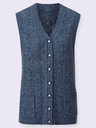 Gilet en tricot tricot chiné