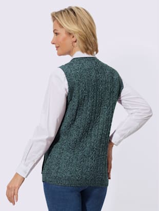 Gilet en tricot tricot chiné