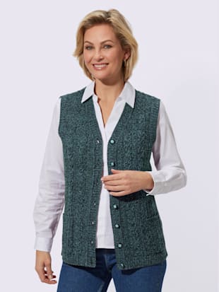 Gilet en tricot tricot chiné