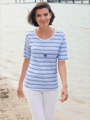 T-shirt à rayures pur coton