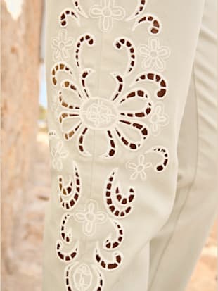 Pantalon empiècement en dentelle transparent sur les côtés (Image 5)