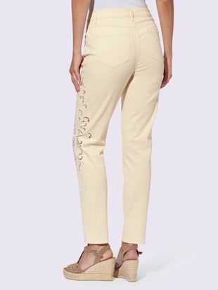 Pantalon empiècement en dentelle transparent sur les côtés (Image 3)