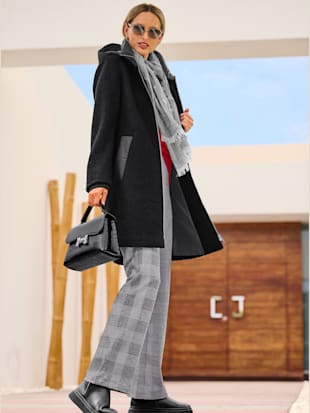 Manteau en laine qualité bouclé hivernale
