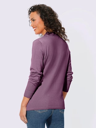 Pull col montant 50% coton