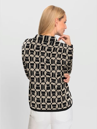 Pull jacquard motif graphique