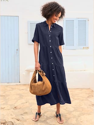Robe-chemisier patte de boutonnage sur toute la longueur (Image 1)