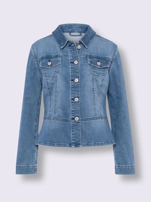 Veste en jean poches poitrine pratiques (Image 4)