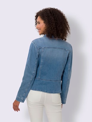 Veste en jean poches poitrine pratiques (Image 3)