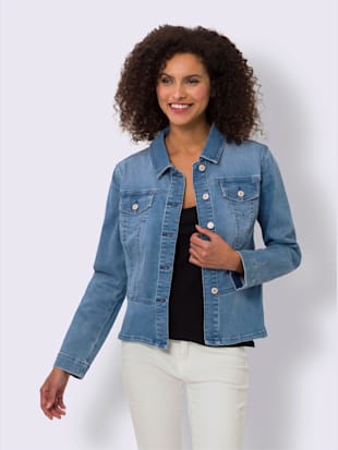 Veste en jean poches poitrine pratiques (Image 2)