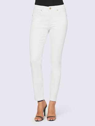 Jean très extensible, couleur blanc - HELLINE