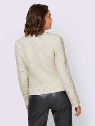 Blazer bouclé multicolore
