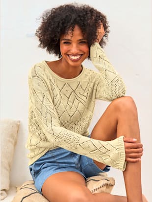 Pull ajouré motif ajouré léger (Image 1)
