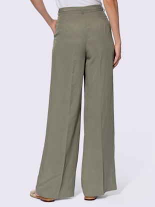 Pantalon en lin style marlène ample