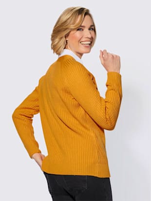Veste en tricot motif tricoté affinant