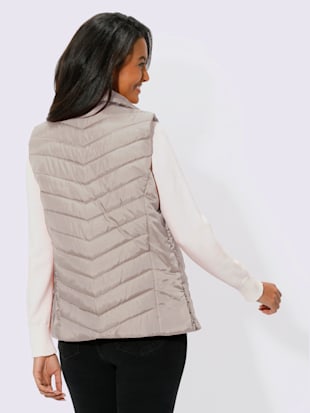 Gilet matelassé motif matelassé affinant