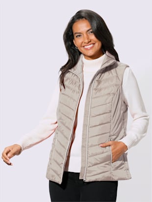 Gilet matelassé motif matelassé affinant