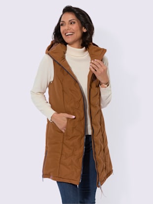 Gilet long gilet en qualité microfibre