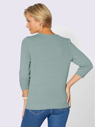 Pull à manches 3/4 ajouré
