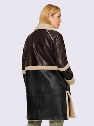 Manteau en cuir cuir véritable