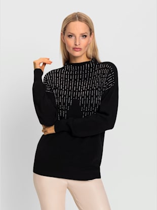 Pull petites pierres brillantes fantaisie