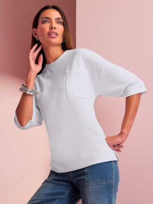 Sweatshirt fentes latérales confortables (Image 1)