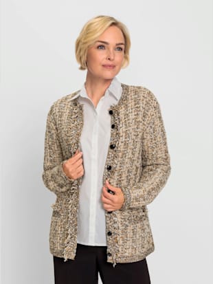 Veste en tricot avec coton