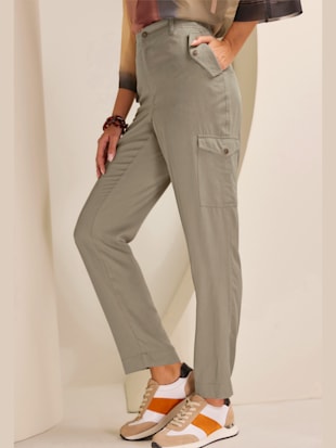 Pantalon cargo pur lyocell