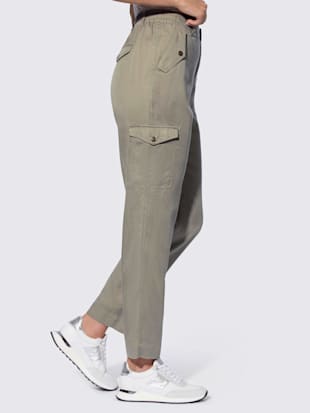 Pantalon cargo pur lyocell