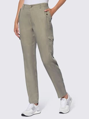 Pantalon cargo pur lyocell