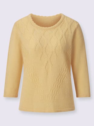 Pull joli motif tricoté