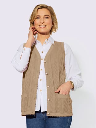 Gilet en tricot coton recyclé