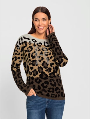 Pull jacquard motif animal tendance (Image 2)