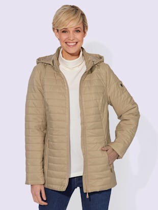 Doudoune capuche amovible , beige, taille 54 - MODA VILONA - Mode Femme et Homme