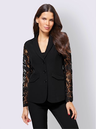 Blazer manches en dentelle