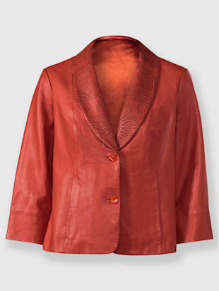 Veste en cuir pur cuir d'agneau nappa (Image 4)
