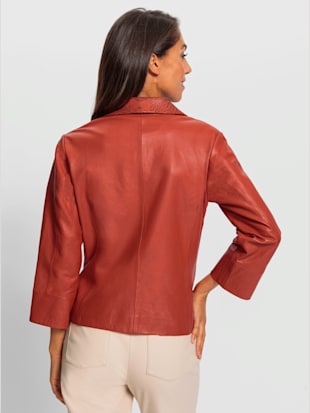 Veste en cuir pur cuir d'agneau nappa (Image 3)