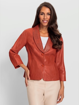 Veste en cuir pur cuir d'agneau nappa (Image 2)